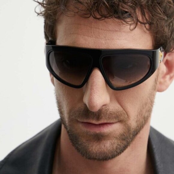 Balmain Men Sunglasses B-ESCAPE BPS-143A-62 Black Grey Gradient Wraparound NEW - Picture 13 of 13
